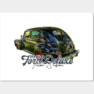 1946 Ford Deluxe Tudor Sedan Posters and Art